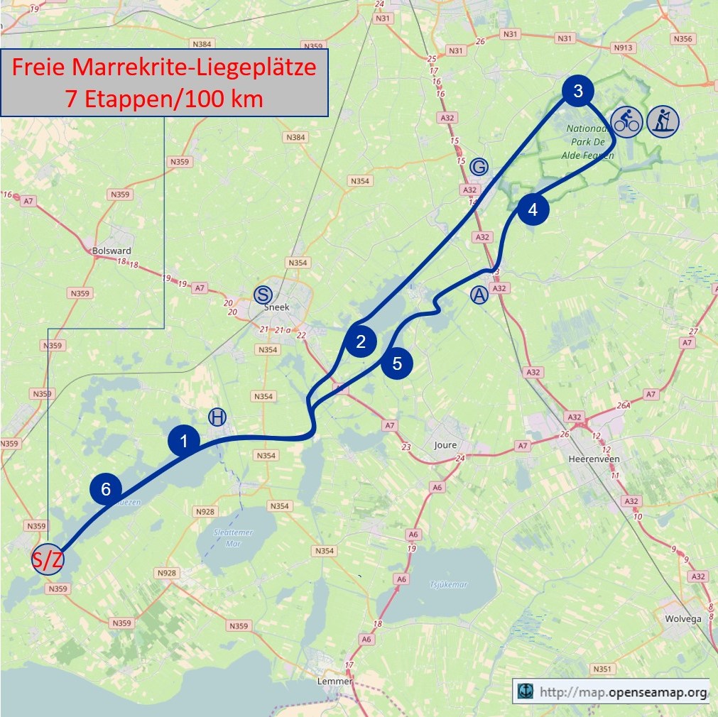 Friesland: freie Marrekrite-Liegeplätze